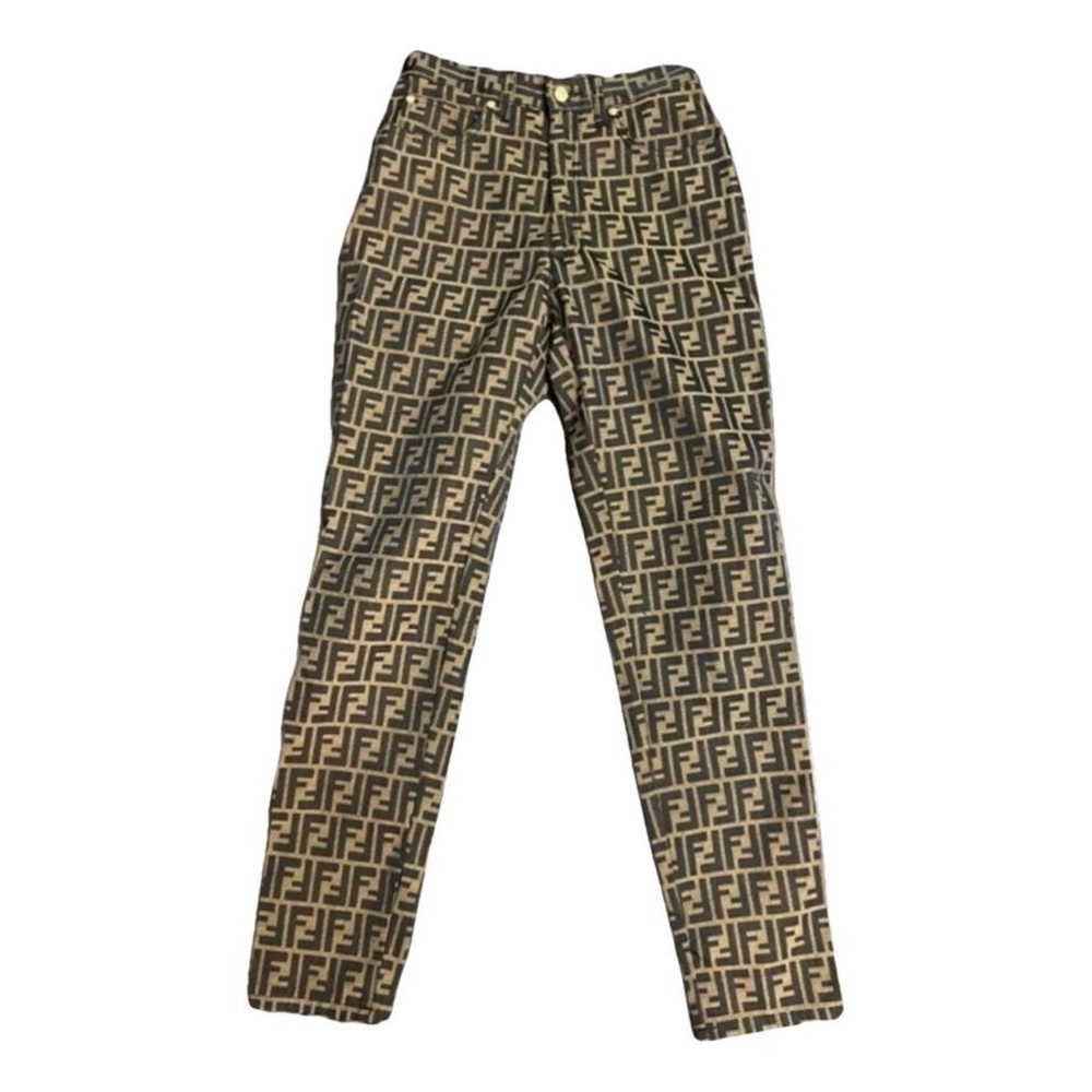 Fendi Classic Zucca Logo Jeans
